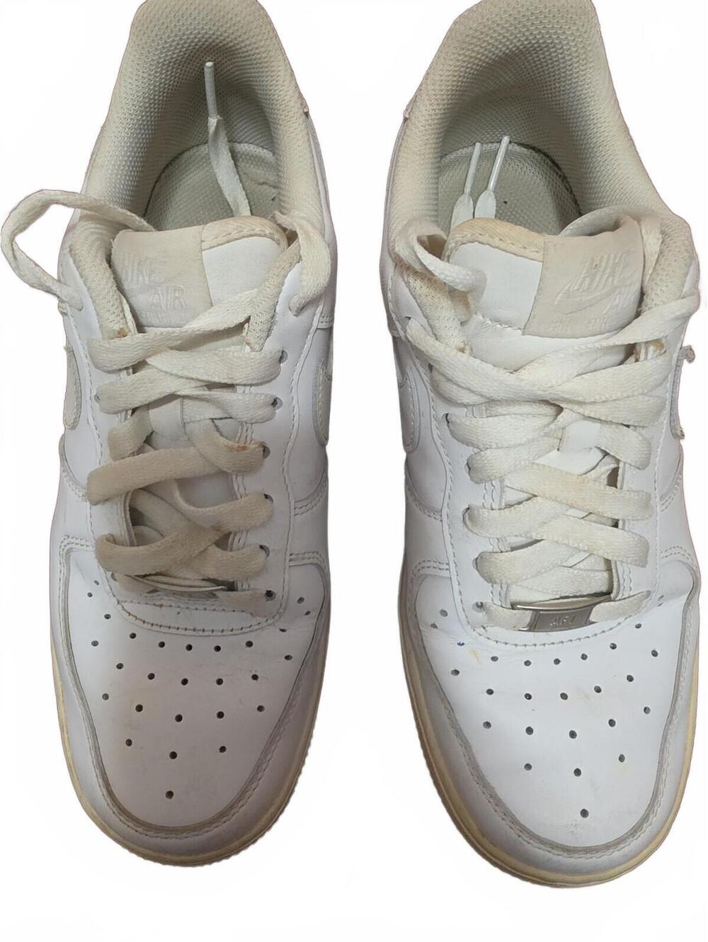 Nike Air Force 1 '07 Low Top White/White Lace-Up Athletic Sneaker 315115-112 7.5